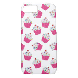 Niedlicher Cartoon Pink Cupcake Sprinkles Muster Case-Mate iPhone Hülle