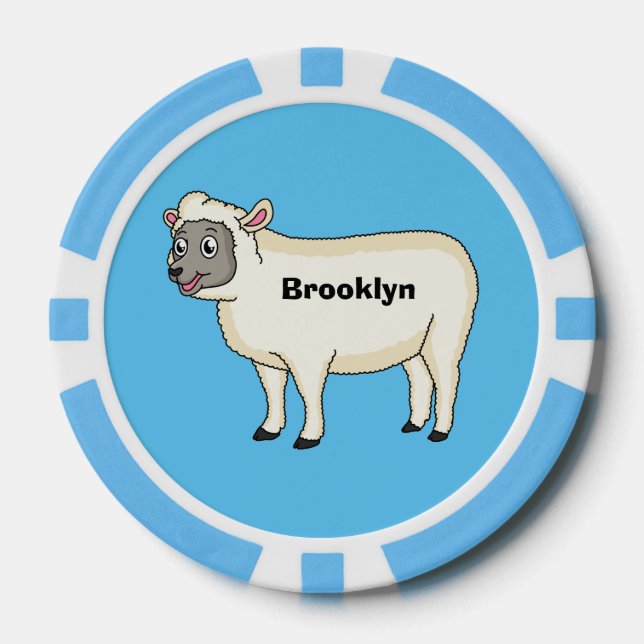 Niedlicher Cartoon Pokerchips (Vorderseite)