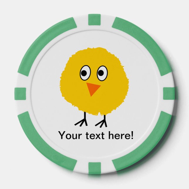 Niedlicher Cartoon Pokerchips (Vorderseite)