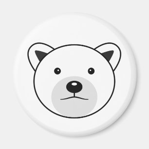 Niedlicher Cartoon Polar Bear Magnet