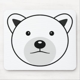 Niedlicher Cartoon Polar Bear Mousepad