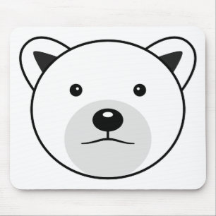 Niedlicher Cartoon Polar Bear Mousepad
