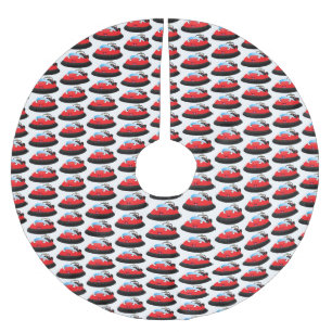 Niedlicher Cartoon Polyester Weihnachtsbaumdecke