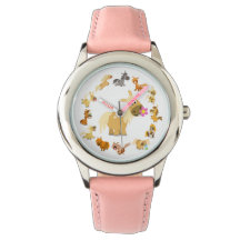 Niedlicher Cartoon Ponies Mandala Watch