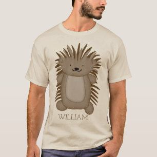Niedlicher Cartoon Porcupine mit Ihrem Namen oder  T-Shirt