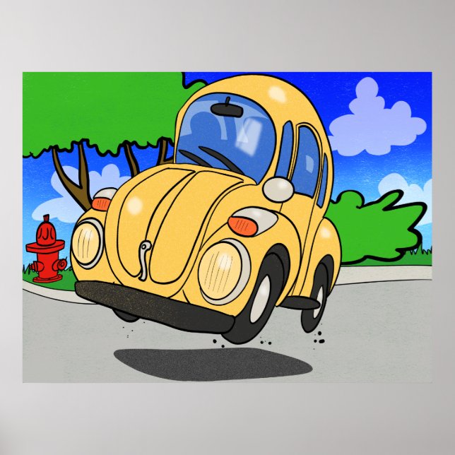 Niedlicher Cartoon Poster (Vorne)