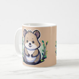 Niedlicher Cartoon Quokka Kaffeetasse