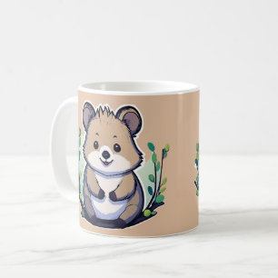 Niedlicher Cartoon Quokka Kaffeetasse