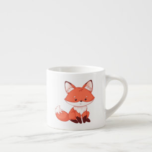 Niedlicher Cartoon Red Fox Espressotasse