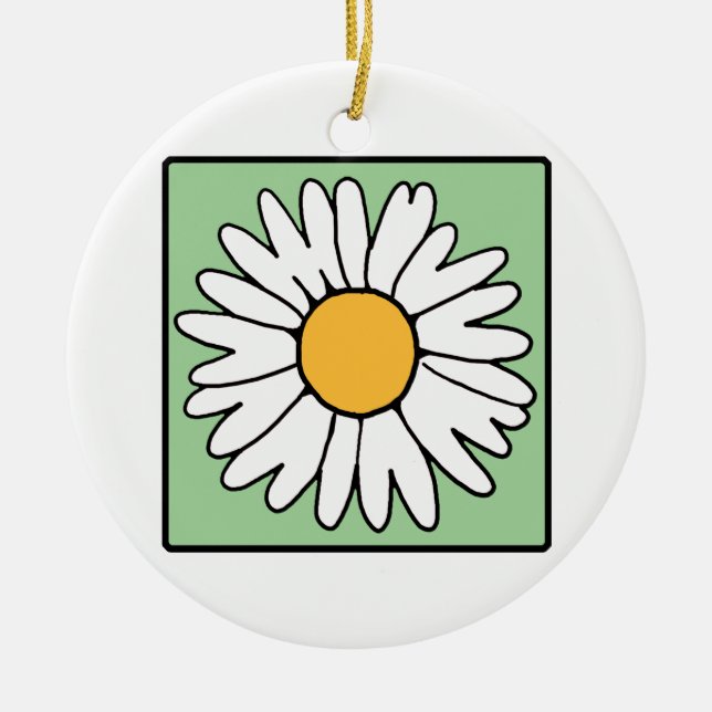 Niedlicher Cartoon-Retro Keramikornament (Vorne)