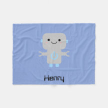 Niedlicher Cartoon Robot Blue