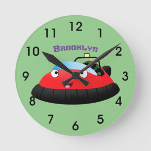 Niedlicher Cartoon Runde Wanduhr