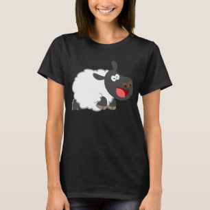 Niedlicher Cartoon Schaf-Frauen-T - Shirt