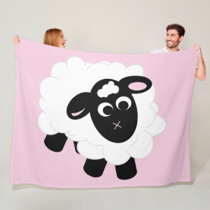 Niedlicher Cartoon Schafe Fleece Blanket