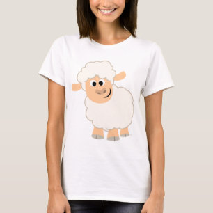 Niedlicher Cartoon Schafe T - Shirt