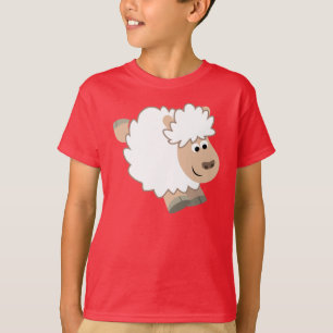 Niedlicher Cartoon Schafskinder-T - Shirt