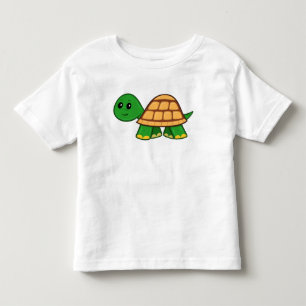 Niedlicher Cartoon-Schildkröte-Kleinkind-T - Shir Kleinkind T-shirt