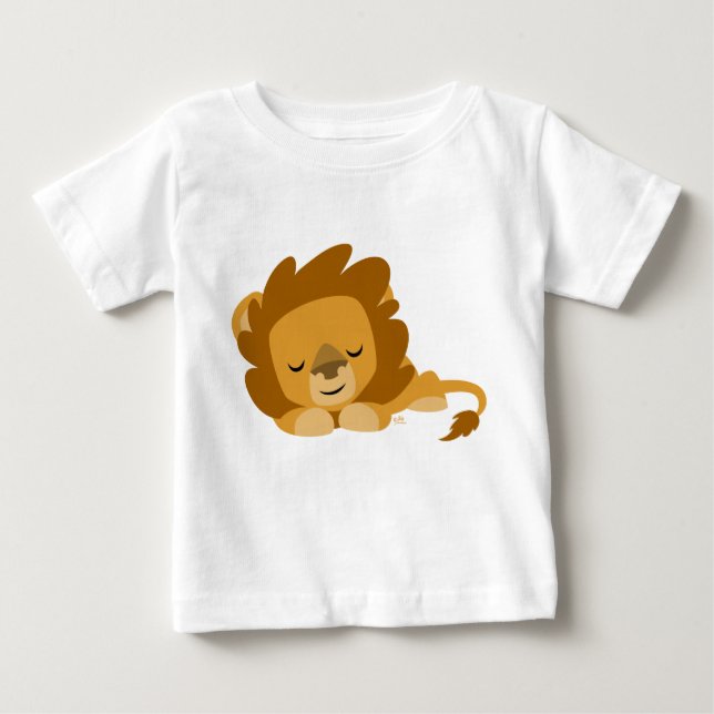 Niedlicher Cartoon Schlafkleidung Lion Baby T - Sh Baby T-shirt (Vorderseite)