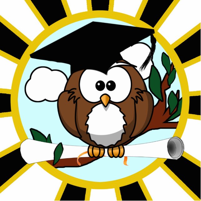 Niedlicher Cartoon Schließe Schüssel mit Schwarz-  Freistehende Fotoskulptur (Vorne)