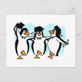 Niedlicher Cartoon Schließen Pinguine Postkarte