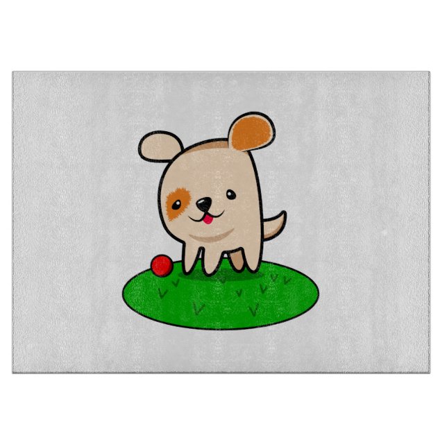 Niedlicher Cartoon Schneidebrett (Vorderseite)