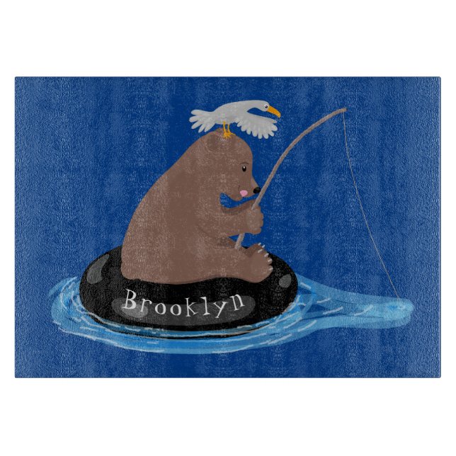 Niedlicher Cartoon Schneidebrett (Vorderseite)