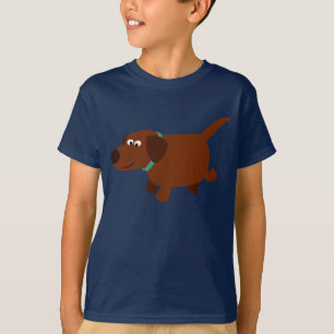 Niedlicher Cartoon Schokolade Labrador Children T  T-Shirt