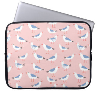 Niedlicher Cartoon Seaguls Nahtloses Muster Laptopschutzhülle