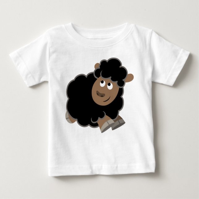 Niedlicher Cartoon  Sheep Baby T - Shirt (Vorderseite)