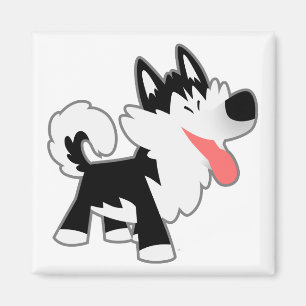 Niedlicher Cartoon-sibirischer Magnet