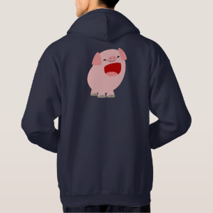 Niedlicher Cartoon Singing Pig Hoodie