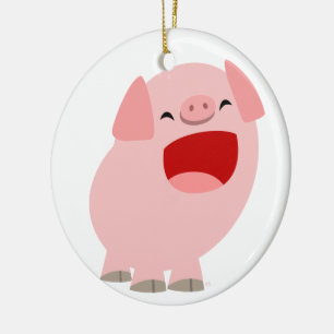 Niedlicher Cartoon Singing Pig Ornament