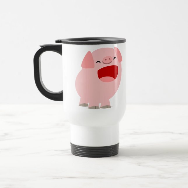 Niedlicher Cartoon Singing Pig Tasse (Links)