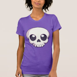 Niedlicher Cartoon Skull Halloween Shirt für Fraue