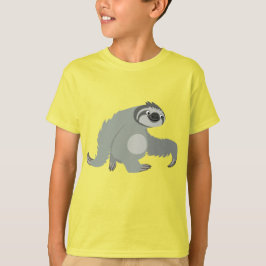 Niedlicher Cartoon Sloth in einem eiligen T - Shir T-Shirt