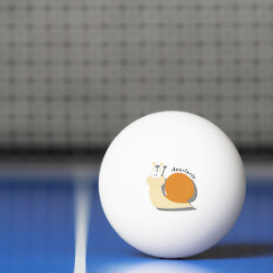 Niedlicher Cartoon Snail Personalisiert Ping Pong Tischtennisball