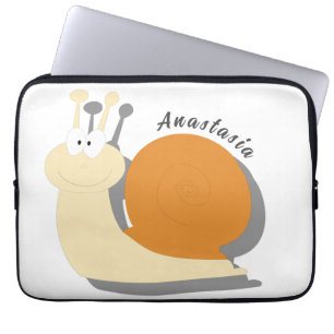 Niedlicher Cartoon Snail Personalisierter Laptop-S Laptopschutzhülle