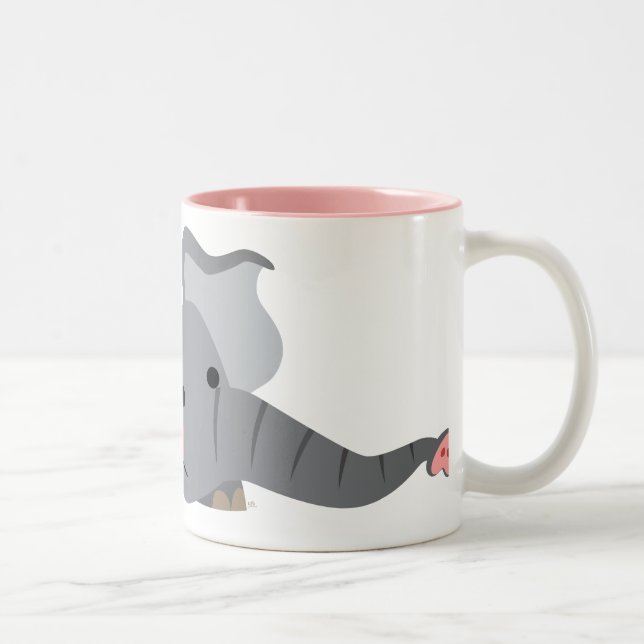 Niedlicher Cartoon Sneaky Elephant Tasse (Rechts)