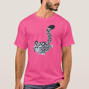 Niedlicher Cartoon Snow Leopard T - Shirt