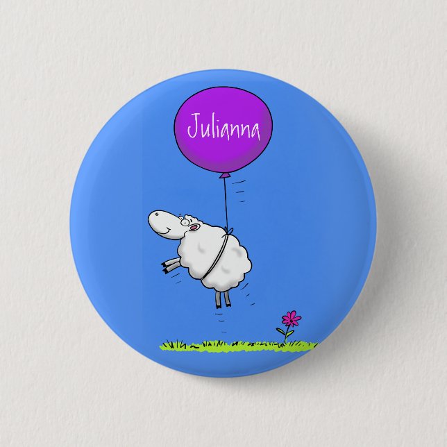 Niedlicher Cartoon Spaß Button (Vorderseite)
