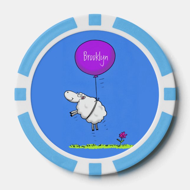 Niedlicher Cartoon Spaß Pokerchips (Vorderseite)