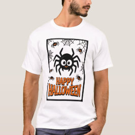 Niedlicher Cartoon Spider Happy Halloween T-Shirt