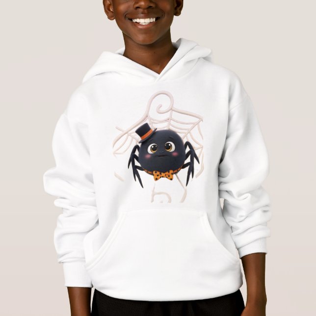 Niedlicher Cartoon Spider mit Top Hat (Vorderseite)