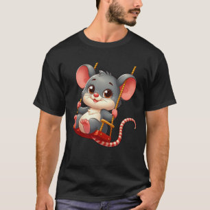 Niedlicher Cartoon-Spielplatz für Mäuse T-Shirt
