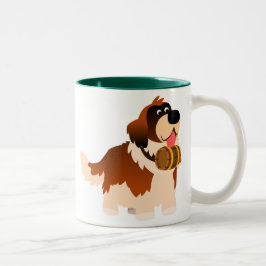 Niedlicher Cartoon St. Bernard Tasse