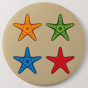 Niedlicher Cartoon Starfish Set Button