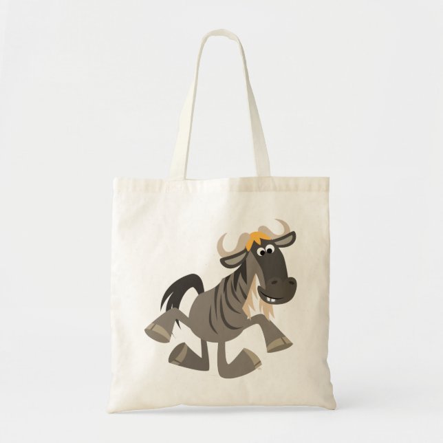 Niedlicher Cartoon Steche Tanzen Wildebeest Tasche (Vorne)