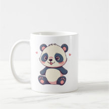 niedlicher Cartoon Stil kawaii Panda Design Tasse