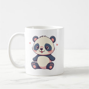 niedlicher Cartoon Stil kawaii Panda Design Tasse