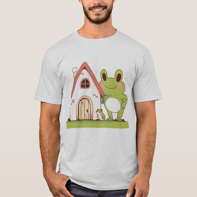 niedlicher Cartoon T-Shirt (Vorderseite)